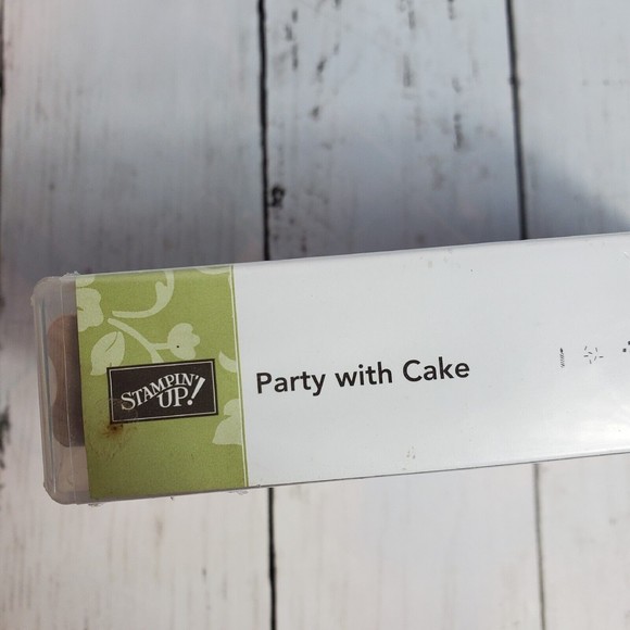 Stampin Up "PARTY WITH CAKE" Clear Mount Stamp Set & Party Pop-Up Thinlits Dies - Picture 5 of 6